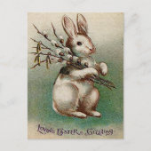 Vintager Ostergruß Feiertagspostkarte (Vorderseite)