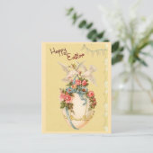 Vintager Ostergruß Feiertagspostkarte (Stehend Vorderseite)