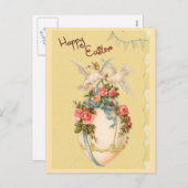 Vintager Ostergruß Feiertagspostkarte (Vorne/Hinten)