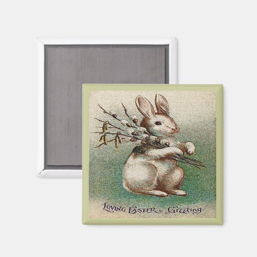 Vintager Ostergruß Magnet (Vorderseite/Rückseite)