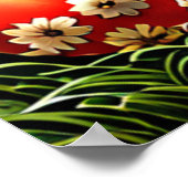 Vintager Osterhase druckbar. Osterhase. Poster (Ecke)