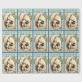 Vintager Osterhase Geschenkpapier (Flach)