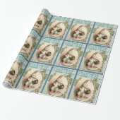 Vintager Osterhase Geschenkpapier (Ungerollt)