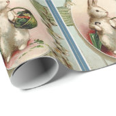 Vintager Osterhase Geschenkpapier (Rolleneckpunkt)