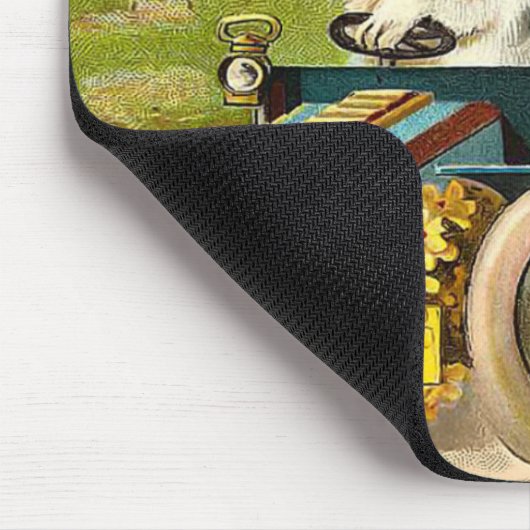 Vintager Osterhase Mousepad (Ecke)
