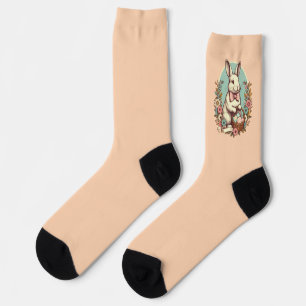 Vintager Osterhase Socken