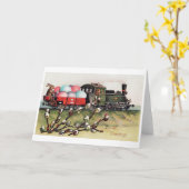 Vintager Osterhasen Karte (Gelbe Blume)