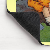 Vintager Osterjunge und Mädchen Mousepad (Ecke)