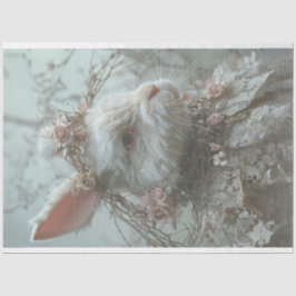 Vintager Osterkaninchen-Dekoupage Seidenpapier