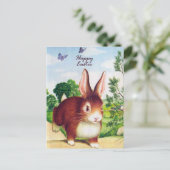 Vintager Osterkaninsel Postkarte (Stehend Vorderseite)