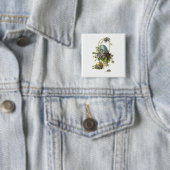 Vintager Ostern-Korb Button (Beispiel)