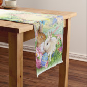 Vintager Ostern-Tabellenläufer Kurzer Tischläufer (Beispiel)