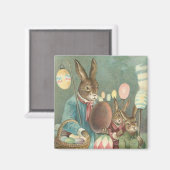 Vintager Ostersonnenmagnet Magnet (Vorderseite/Rückseite)