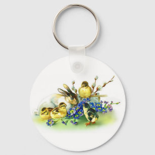 Vintager Ostersonniger Schlüsselanhänger