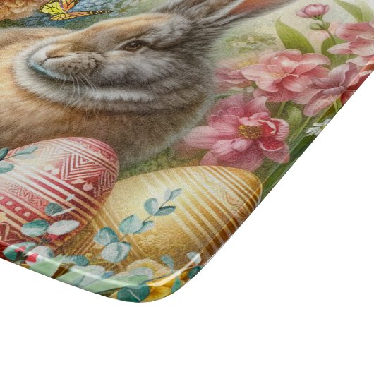 Vintager Ostersonntagsausschnitt Schneidebrett (Ecke)