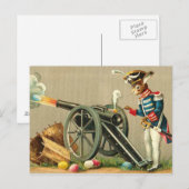 Vintager Osterurlaub Gruß Postkarte (Vorne/Hinten)