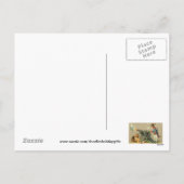 Vintager Osterurlaub Gruß Postkarte (Rückseite)