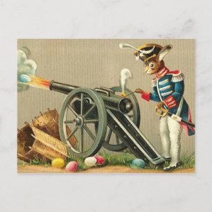 Vintager Osterurlaub Gruß Postkarte