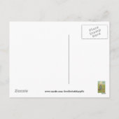 Vintager Osterurlaub Gruß Postkarte (Rückseite)