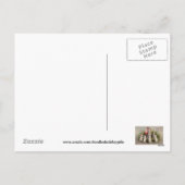 Vintager Osterurlaub Gruß Postkarte (Rückseite)