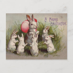 Vintager Osterurlaub Gruß Postkarte