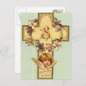 Vintager Osterurlaub Gruß Postkarte (Vorne/Hinten)