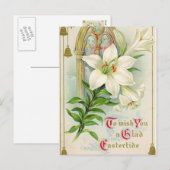 Vintager Osterurlaub Gruß Postkarte (Vorne/Hinten)