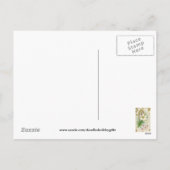 Vintager Osterurlaub Gruß Postkarte (Rückseite)