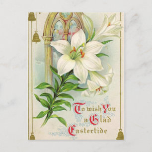 Vintager Osterurlaub Gruß Postkarte