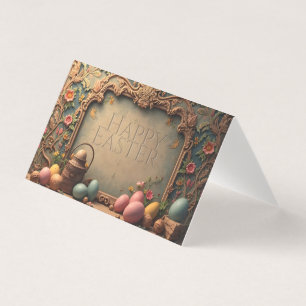Vintager Osterzauber mit festlichen Blumenzitaten