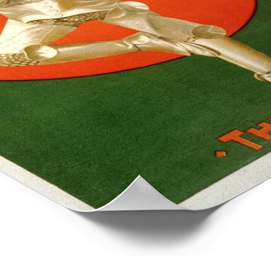 Vintager OZ-Assistent Poster (Ecke)