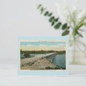 Vintager Ozarksee, Grand Glaize Bridge Postkarte (Stehend Vorderseite)