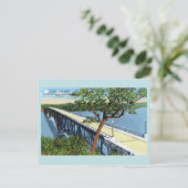 Vintager Ozarksee, Hurrikan-Deck-Brücke Postkarte (Stehend Vorderseite)