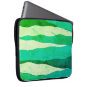 Vintager Ozean-Grüner Laptop-Sieb Laptopschutzhülle (Vorne Rechts)