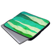 Vintager Ozean-Grüner Laptop-Sieb Laptopschutzhülle (Vorne Knopf)