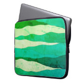Vintager Ozean-Grüner Laptop-Sieb Laptopschutzhülle (Vorderseite Links)