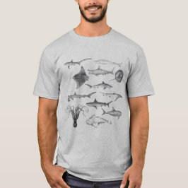 Vintager Ozeanfisch T-Shirt