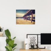 Vintager Ozeansteg Poster (Heimbüro)