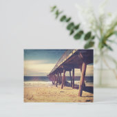Vintager Ozeansteg Postkarte (Stehend Vorderseite)