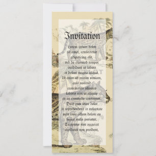 Vintager Ozelot Einladung