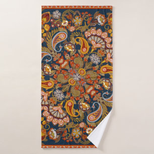 Vintager Paisley-Bandana-Druck, Seidenhalsschal od Badehandtuch