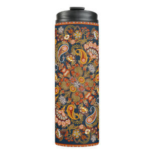 Vintager Paisley-Bandana-Druck, Seidenhalsschal od Thermosbecher