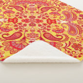 Vintager Paisley-Bandanabdruck, Seidenhals  Sherpadecke (3/4)