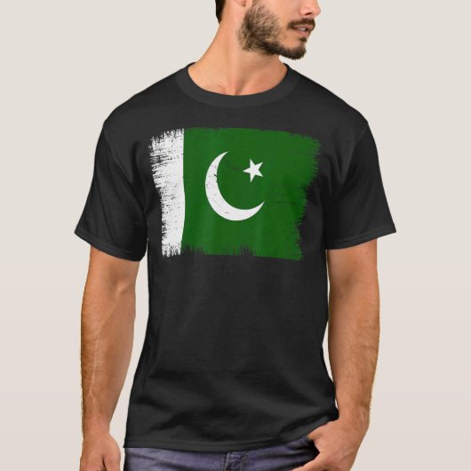Vintager pakistanischer Tag der Unabhängigkeit T-Shirt (Vorderseite)