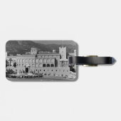 Vintager Palast des Fürstentums Monaco Gepäckanhänger (Rückseite horizontal)