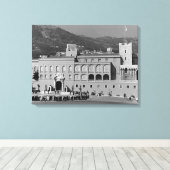 Vintager Palast des Fürstentums Monaco Leinwanddruck (Insitu (Holzboden))