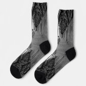 Vintager Palast des Monaco Prince Socken (Linkes Detail)