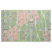 Vintager Palast von Versailles-Karte Stoff (Yard (91,4 cm))