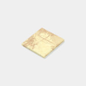 Vintager Palm Tree Beach, der bearbeitbare Klebest Post-it Klebezettel (angewinkelt)
