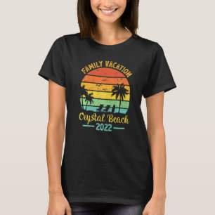 Vintager Palm Tree Familienurlaub 2022 Texas Cryst T-Shirt